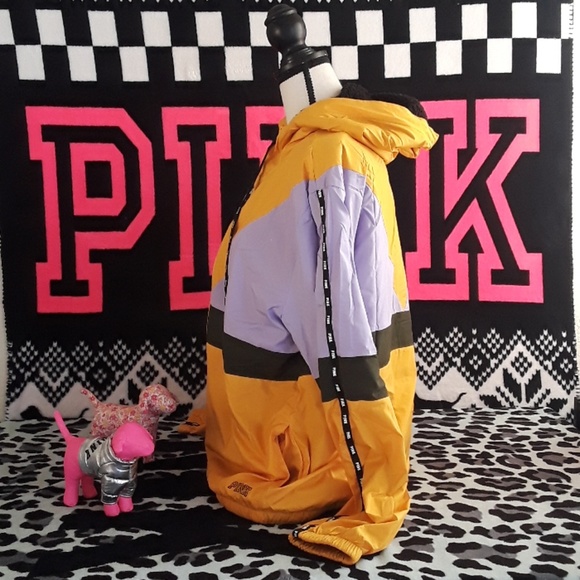 Pink vs Sherpa Lined Campus Anorak - Picture 3 of 8